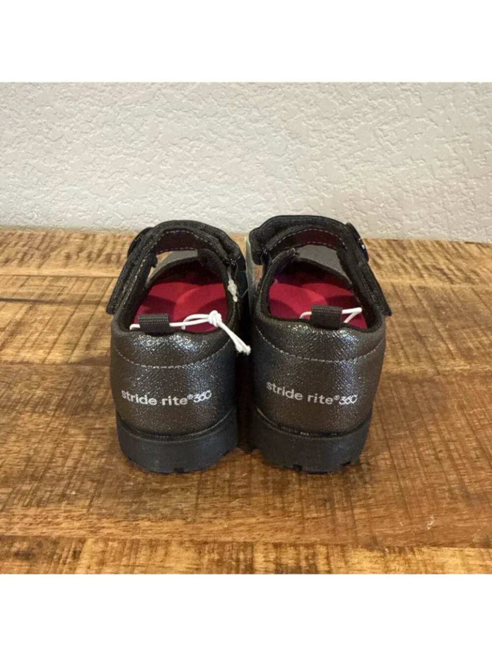 Stride Rite Little Kid Wednesday Gray Sparkle Mary Jane Shoes Sz 7 M NIB Pewter